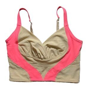 Result Wear Bustier camisole top nude coral semi sheer size medium